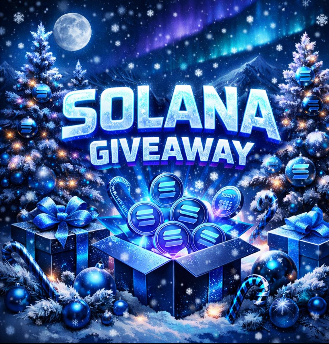 LET ME MAKE YOUR CHRISTMAS BRIGHT, ✨✨✨

COULD BE DROP’N  $SOL IN YOUR WALLET TONIGHT, 🎁🎁

SENDING MULTIPLE WALLETS WITH GLEE’

SOON AS I HIT THE FOLLOWING OF 750… 
        🎄✨
Current Count: 647 
FOLLOW &amp; Drop Your Solana Addy 👇
#Crypto #CryptoGiveaway