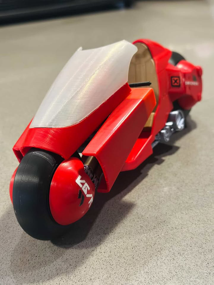 yxpolyer's tweet photo. 🔥 This 3D-Printed Akira Bike Looks Unreal
Printed in our Brick Red PLA+ — the color hits exactly like the original.
Hard to believe it’s FDM with a finish this clean. 🔥🏍️
#AkiraBike #3DPrinting #PLAPlus #3DPrintCommunity https://t.co/x2LjeHFQUZ