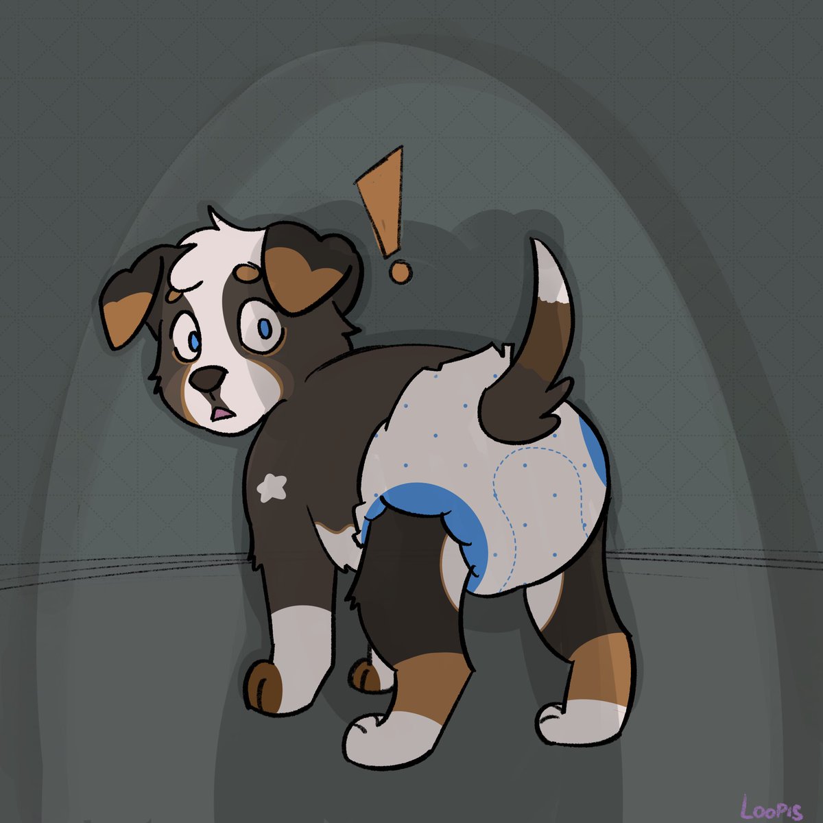 PoofyLoopis's tweet image. Puppy caught doing puppy stuff...

#abdl #babyfur #diaperfur