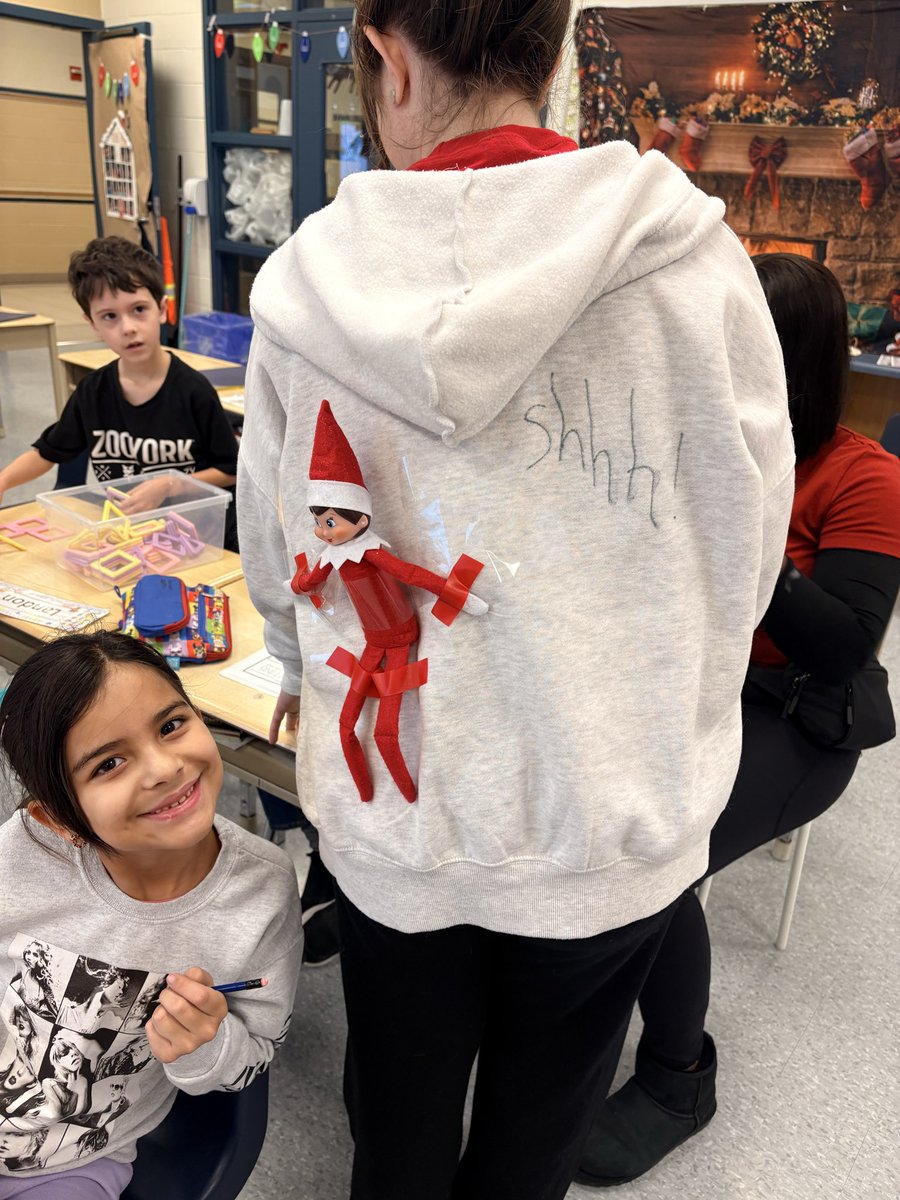 Our elf got a little bit mischievous today! 
<a href="/shcsparis/">Sacred Heart, Paris</a>