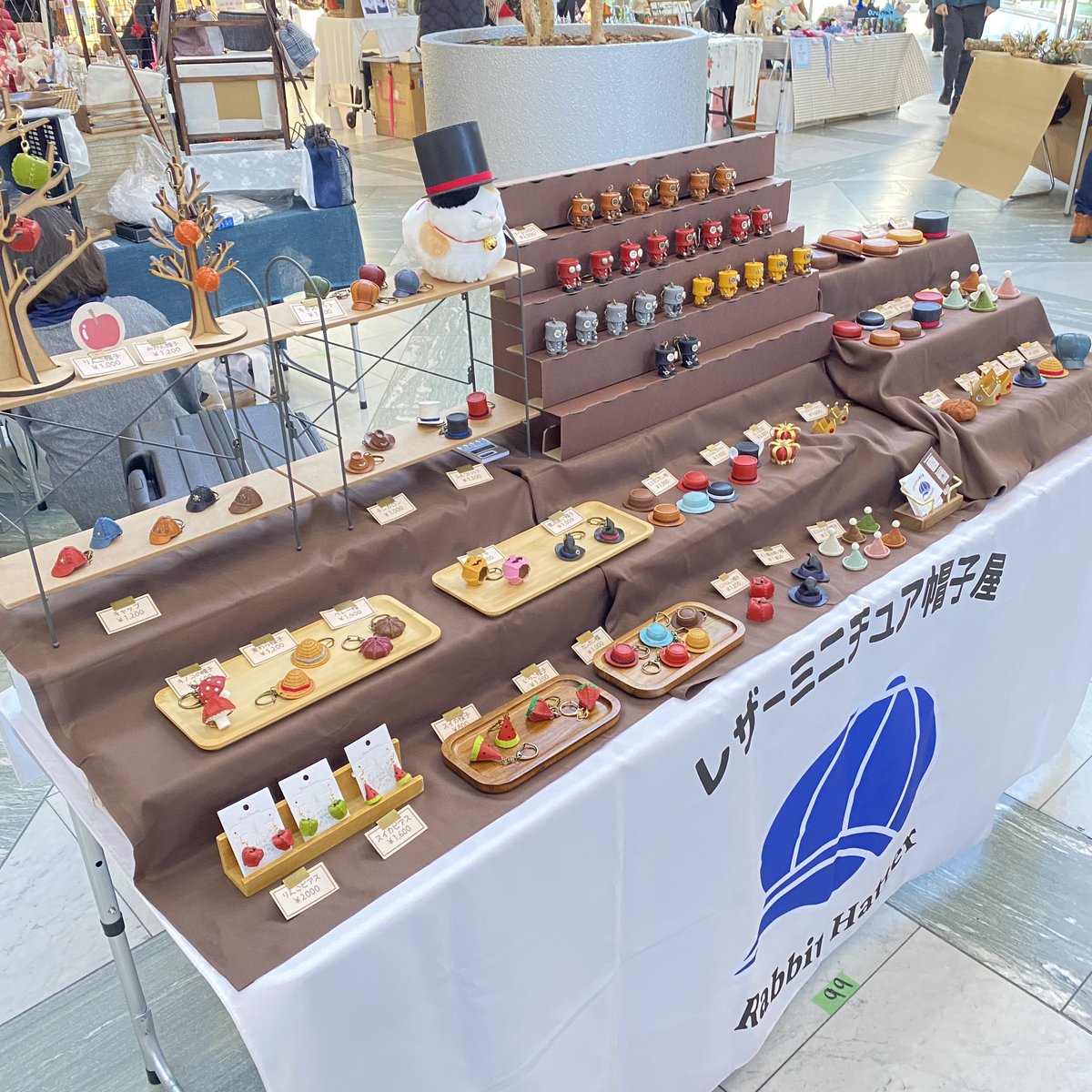 ハンドメイドバザールツイン21始まります！ ミニチュア帽子の