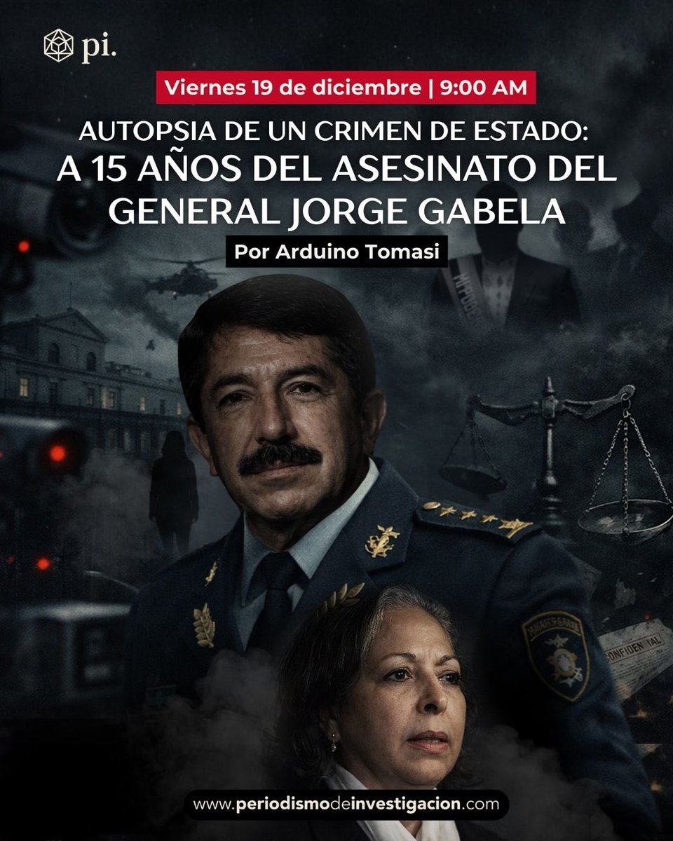 Un general advierte sobre una compra corrupta. Fue perseguido, amenazado, asesinado. Y el crimen, encubierto.

Mañana 9 AM: «Autopsia de un crimen de Estado»

#CasoGabela 15 años de impunidad.

Un análisis de <a href="/ArduinoTomasi2/">Arduino Tomasi</a> que piensa a martillazos.

#SomosLaFuente