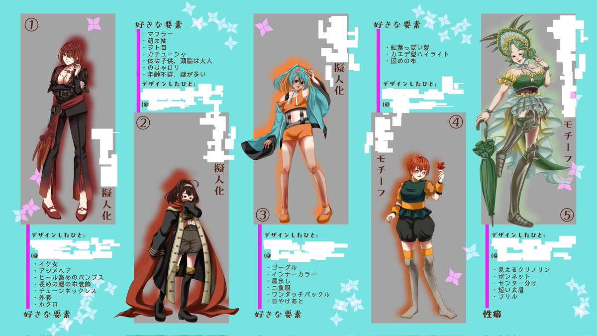 梨沙さん(@lisalisa121225)主催の誰デザに参加させていただきましたฅ