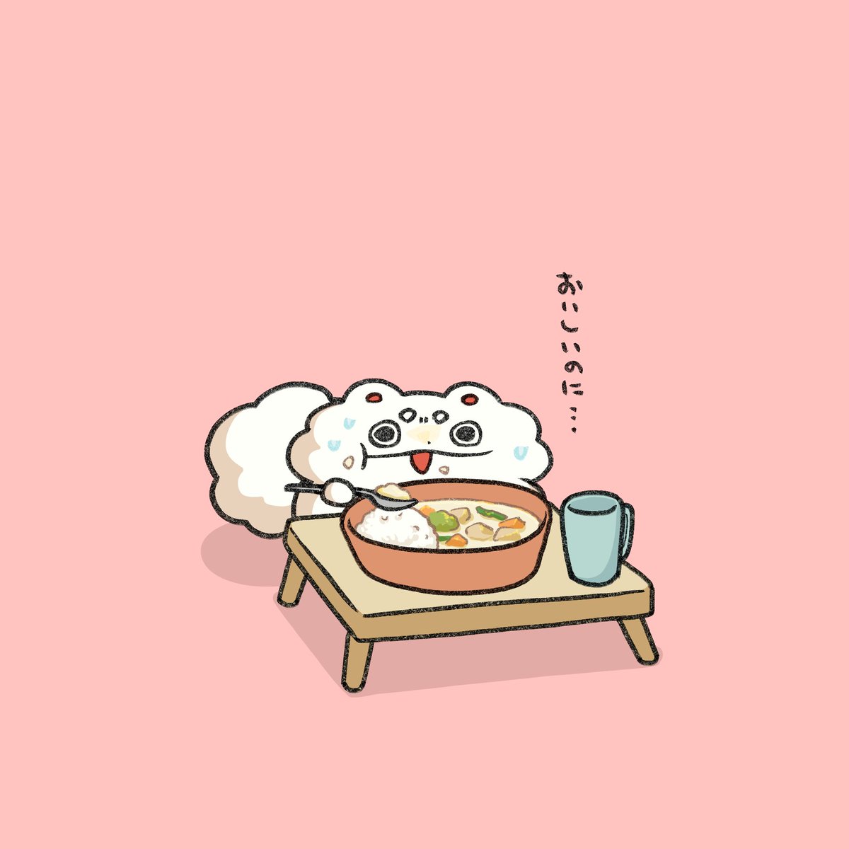 えっ！？シチューにごはん入れないんですか！？🐶🍚

#シチューライスの日