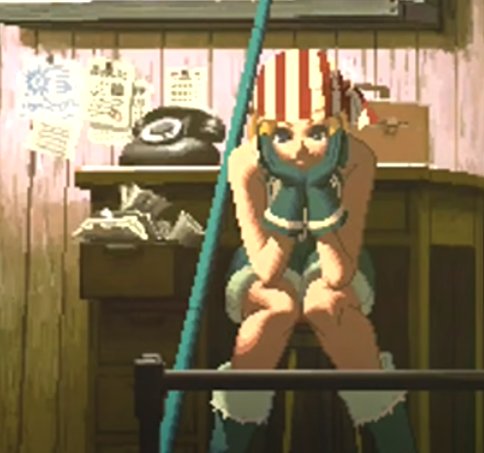 takoyaki_third's tweet photo. ...the way she has her laundry pole ready to help billy..but she's sitting there all bored.....she's so precious to me sob https://t.co/0Fq6U4x6Uc