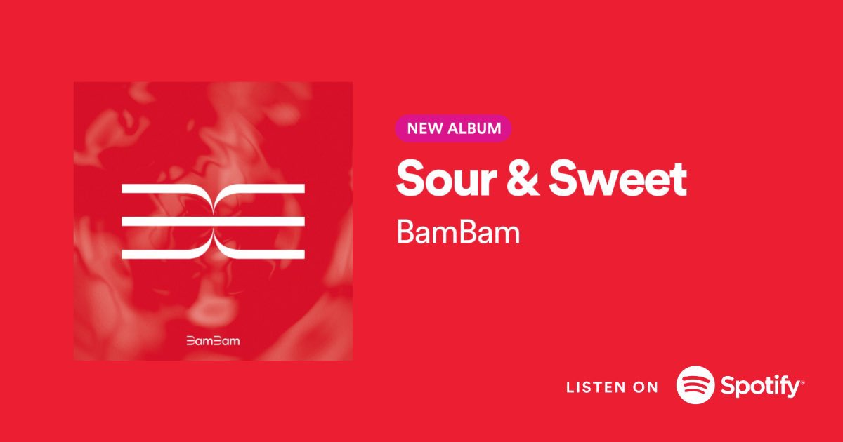 Sour &amp; Sweet album by BamBam has surpassed 76,000,000 total streams on Spotify 🎉🍋🔥

อัลบั้ม Sour &amp; Sweet มียอดสตรีมทั้งหมดทะลุ 76,000,000 สตรีมเรียบร้อยแล้วค่ะ 🔥❤️🤍

#SourandSweet #BamBam <a href="/BamBam1A/">BamBam</a>
<a href="/BAMBAMxBAMMIE/">뱀뱀 BamBam</a> #SpBBup