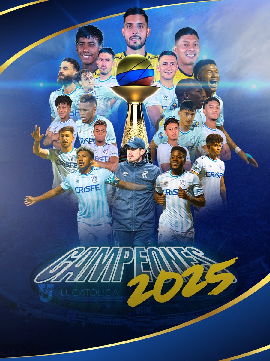 CopaEcuador's tweet photo. ¡Felicidades, @UCatolicaEC, campeones de la edición 2025 de la Copa Ecuador Ecuabet DIRECTV!

#CopaEcuadorEcuabetDIRECTV 🏆🇪🇨 https://t.co/lydQc1b7gy