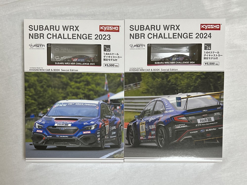 京商ミニカー&ブック SUBARU WRX NBR CHALLENGE 2024 KYOSHO MINI CAR