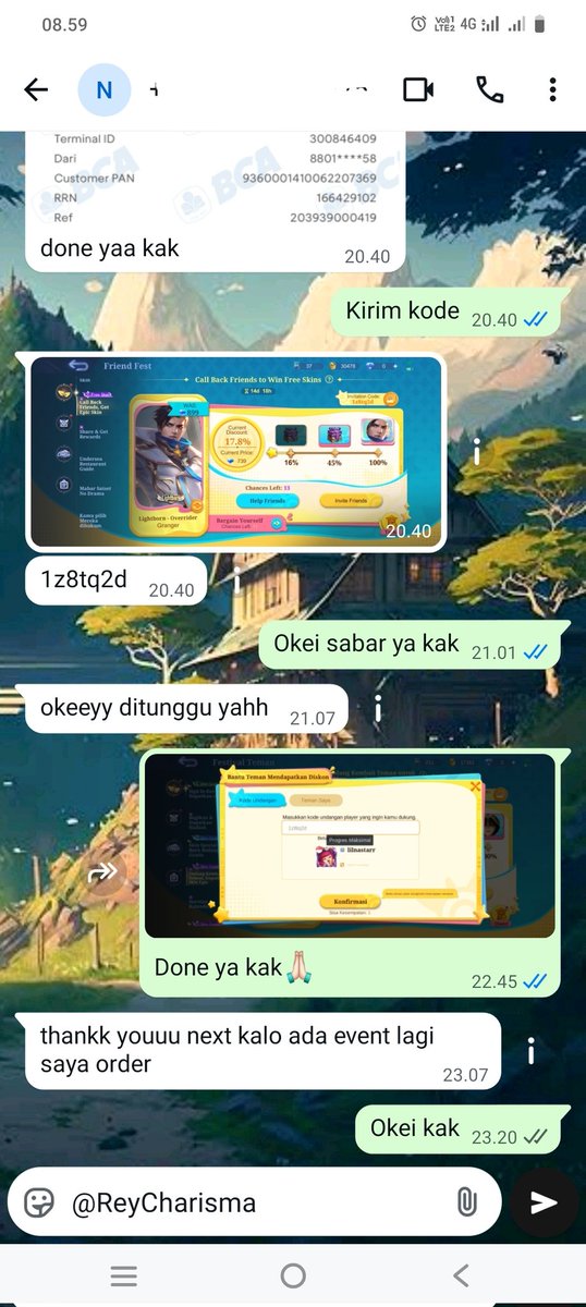 Rey || Open Tap Callback Ml 25K tweet media