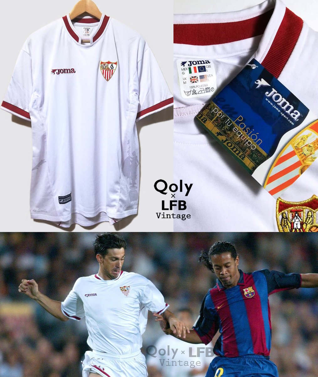 新品】 🇪🇸セビージャ 2003-04 Joma ホーム半袖 ユニフォーム