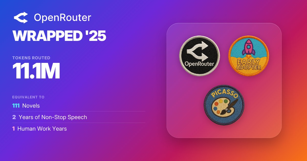 I like this more than my Spotify wrapped, <a href="/openrouter/"></a>