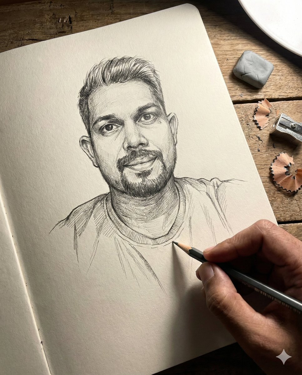 graphite sketch illusion