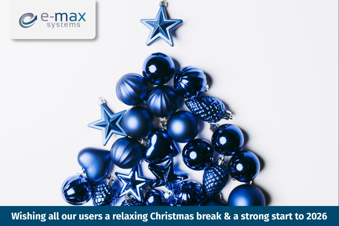 As we approach the Christmas break, we’d like to thank our customers for your continued support &amp; the trust you place in E-Max.

Our offices are closed 2pm Wed 24 Dec &amp; reopen Mon 5 Jan. Emergency support will be available. 

Customers will receive an email with more details.