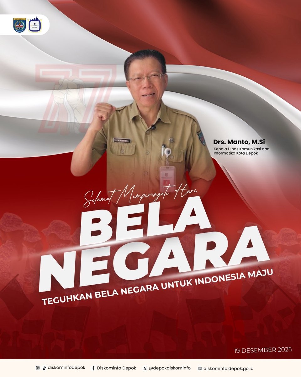 Selamat memperingati Hari Bela Negara 🇮🇩

Teguhkan semangat Bela Negara sebagai wujud cinta tanah air dan komitmen bersama menjaga persatuan, kedaulatan, serta kemajuan bangsa.
