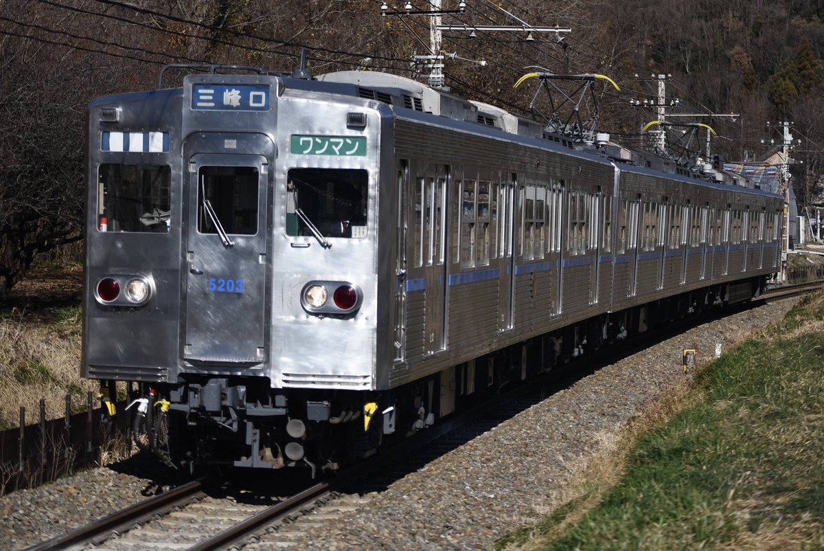 最近前面帯無しの姿になった秩父鉄道5000系5003Fを撮りに急遽出撃