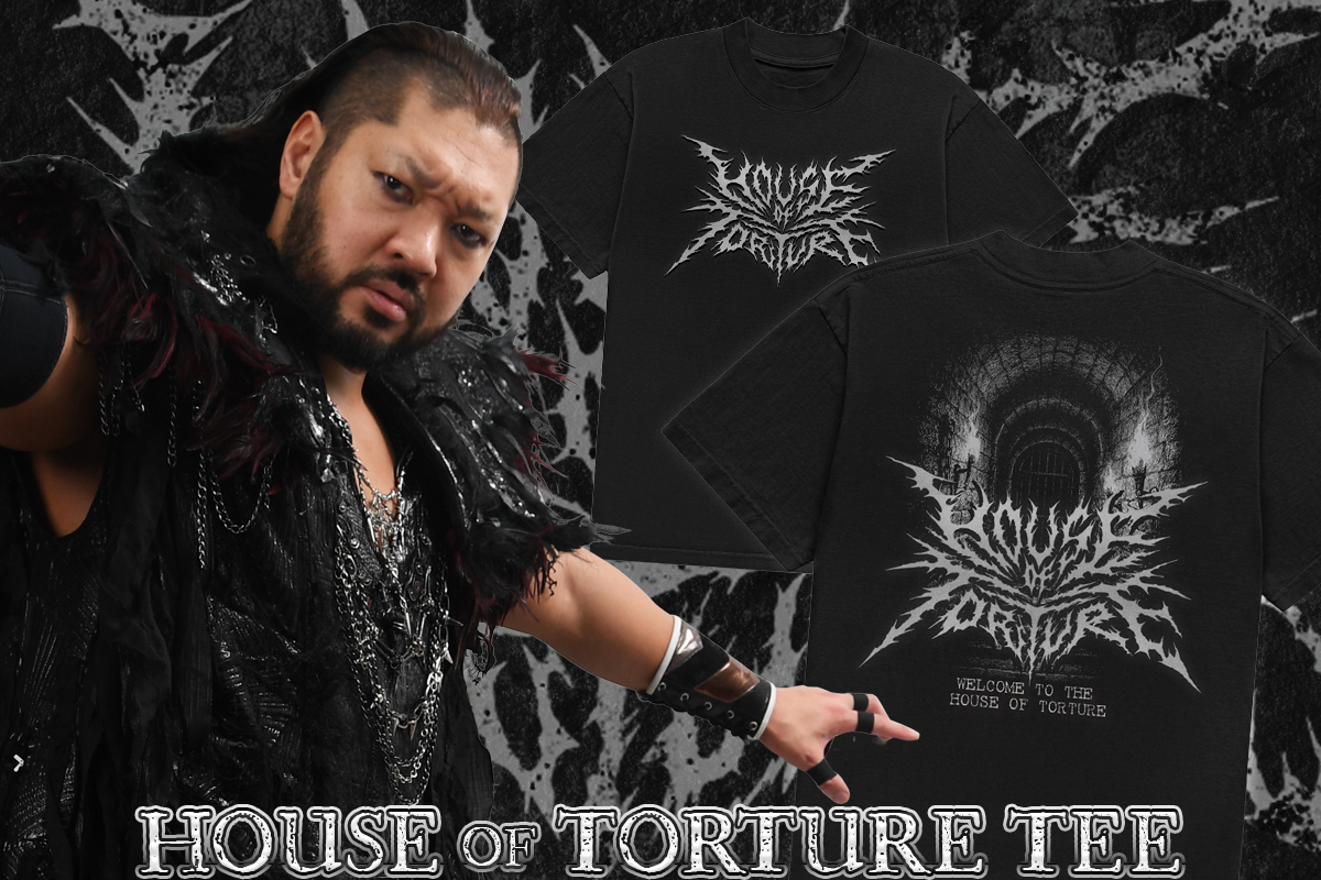 12.19高崎大会から特別先行販売！ HOUSE OF TORTUREの新作アイテム3種