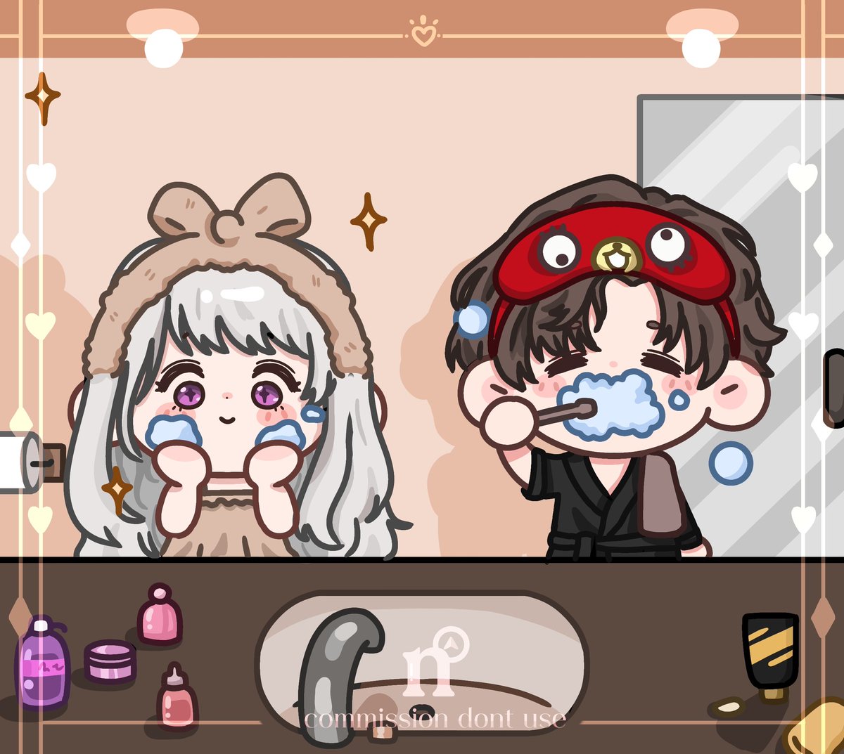 YCH Washing Up for @/ilyaelyos 💝
Thanks for ordering!!

DM me to grab your slot! 
#commissionsopen #artidn #ychcommission #zonajajan