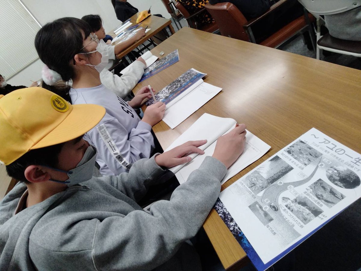 umigifu's tweet photo. 岐阜県魚苗センターで
鮎を育てる様子を見学し、
1日たくさん学習しました

#海と日本　#日本財団　#岐阜県
#美濃市　#藍川北学園　#美濃和紙 https://t.co/UVB1gwVsl1