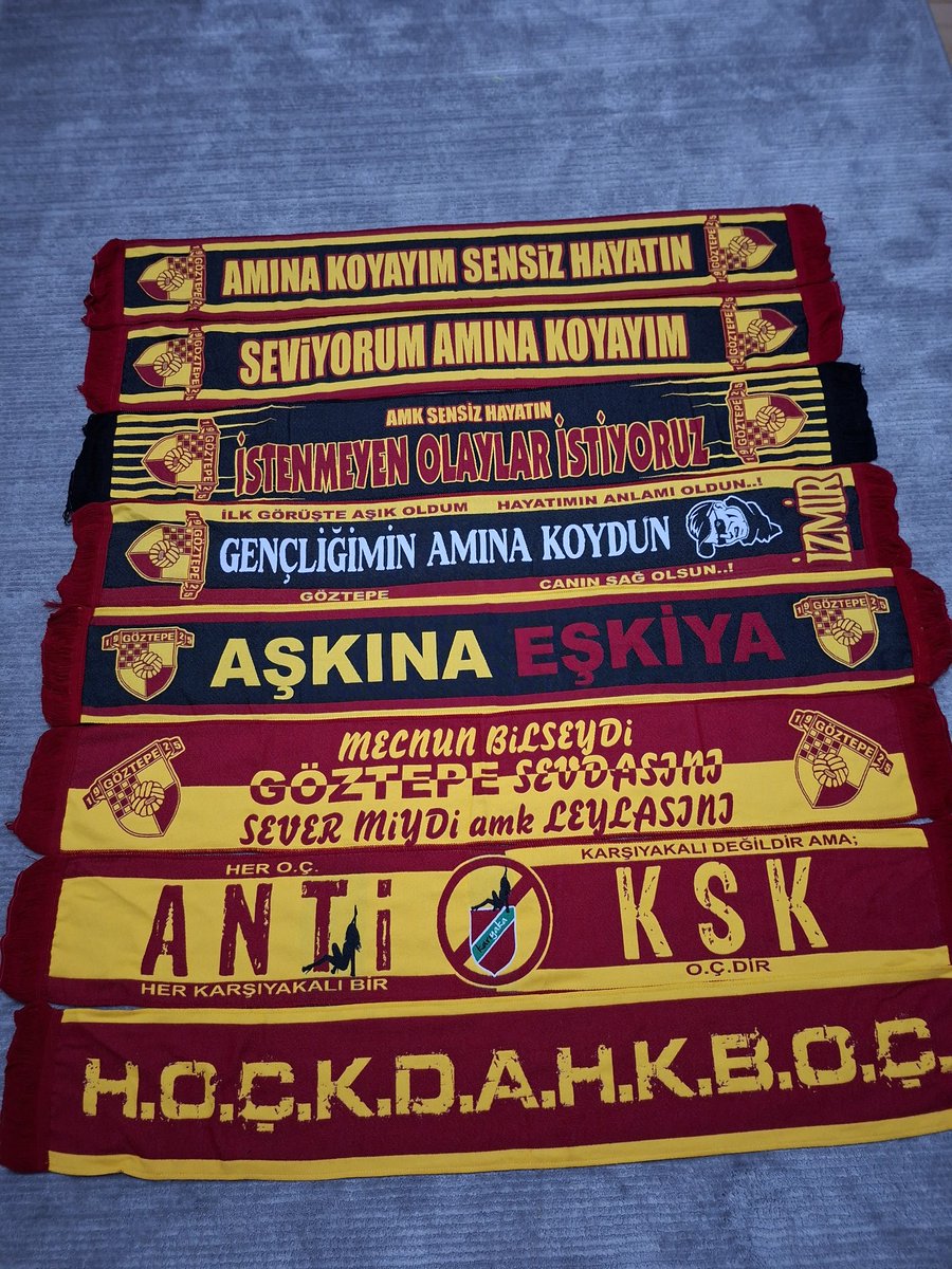 ismlkrc1925's tweet photo. Koleksiyonluk Göztepe atkıları Satılıktır 
Dokuma atkilardir
Adet 200 tl özelden iletişime geçebilirsiniz..
#atkı #koleksiyon #göztepe #İzmir #kargo #1925 https://t.co/gfFq4DhgNC