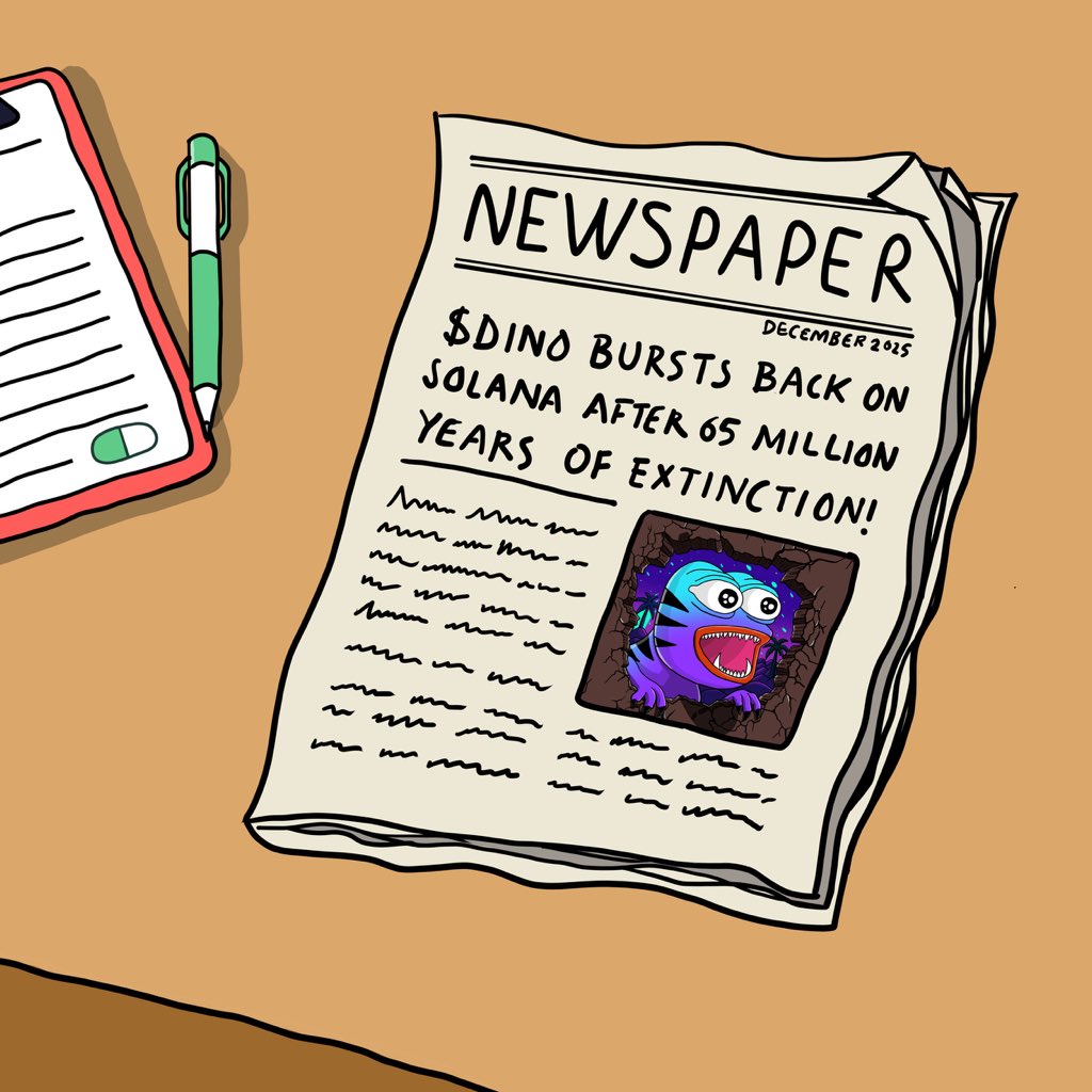 voltcipher's tweet image. Gm Gm Chad! 

The only headline that matters. 📰

DINO is back. The walls are down. The ecosystem is ours.
$DINO #DinoMemeContest @DinosolMeme #solana