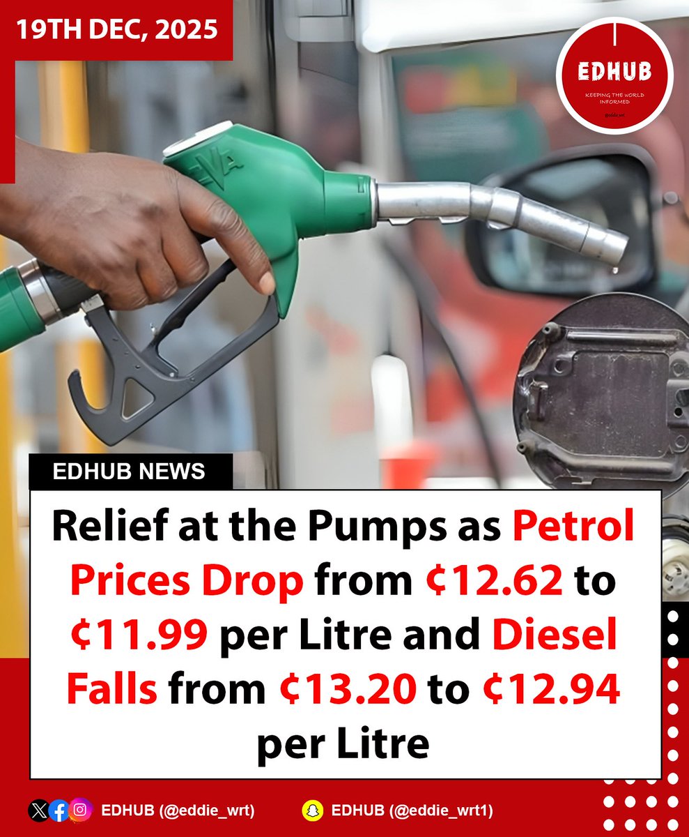 Relief at the Pumps as Petrol Prices Drop from GH¢12.62 to GH