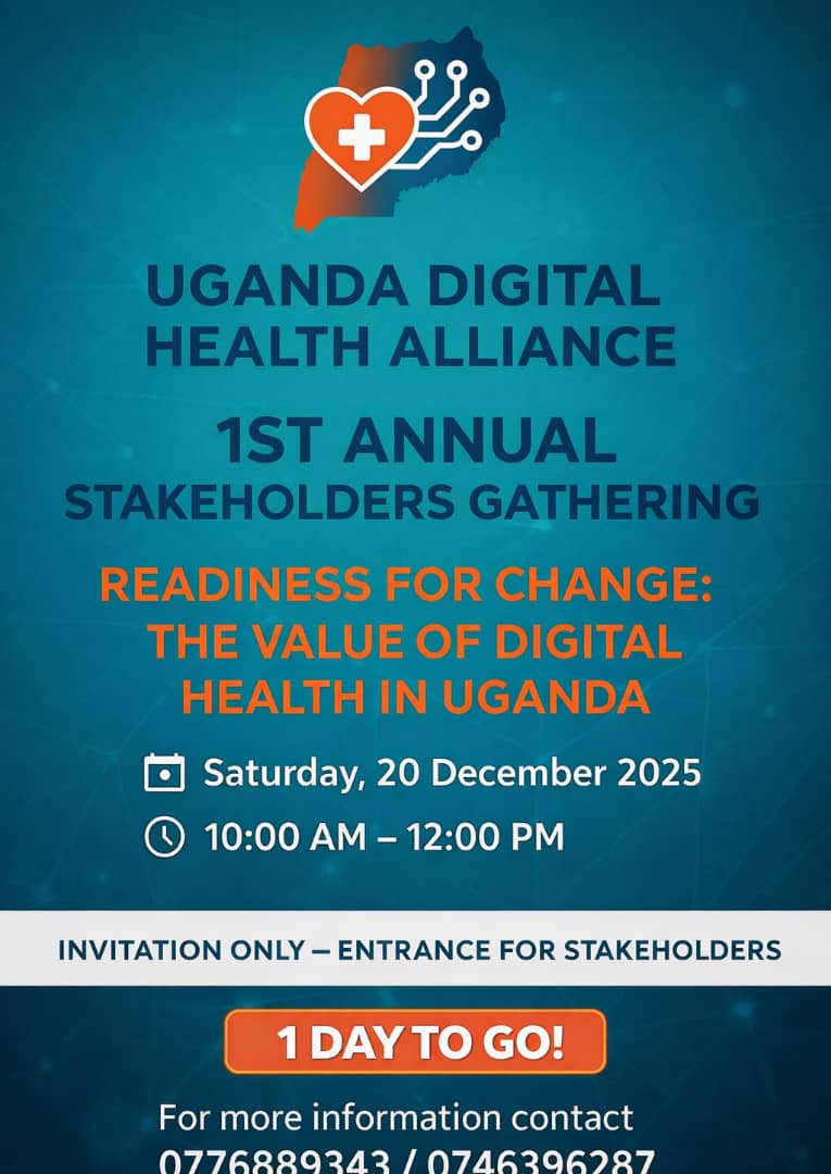 ugdigitalhealth's tweet photo. One day left to go for our first stakeholders gathering where we discuss Uganda’s readiness for digital transformation of our healthcare system. 
Keeping you posted on the updates.... https://t.co/Bm8uQ2qYmv