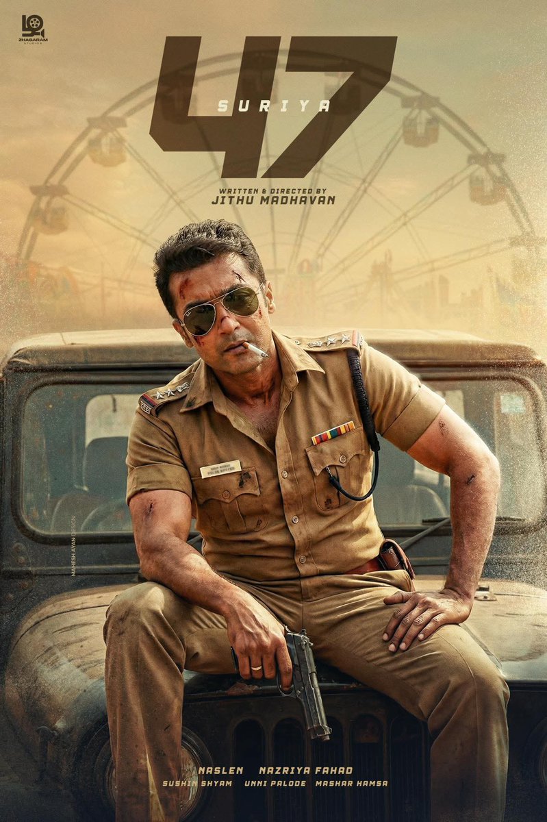 calicut_sfc's tweet photo. Chief @Suriya_offl anna joined the #Suriya47 sets in a police uniform, sporting a clean-shaven look 🔥Promo shoot starts today 📹
A #JithuMadhavan padam 🥳
#Suriya #Nazriya #Nazlen #SushinShyam @ZhagaramOffl @rajsekarpandian 🚭 https://t.co/KpVhvuFeyW