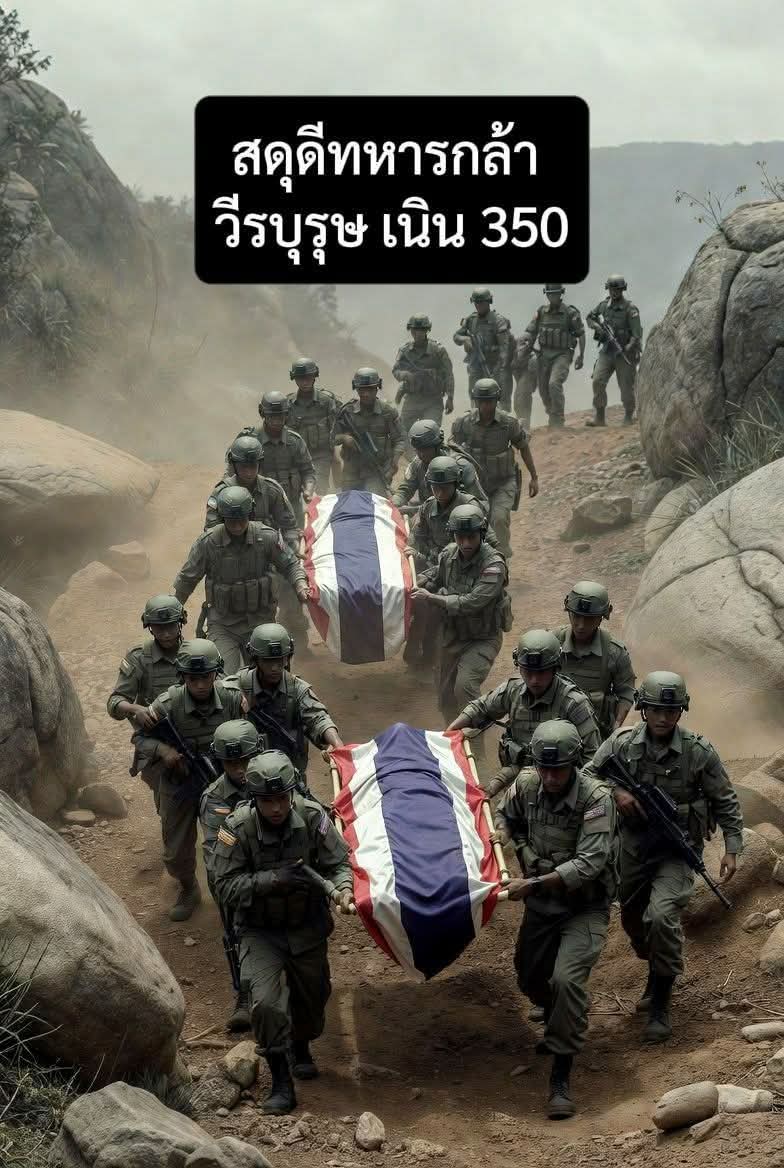 Army904Thailand's tweet image. ข่าวดีเช้านี้…จากเนิน 350

เช้าวันนี้ ข่าวจากแนวหน้าเดินทางมาถึงพร้อมความรู้สึกที่ยากจะอธิบาย
ร่างของวีรบุรุษทั้งสอง กำลังถูกนำลงมาจากเนิน 350
เนินเขาที่ไม่ใช่แค่พื้นที่ทางภูมิศาสตร์
แต่คือสมรภูมิแห่งหัวใจ ความกล้า และการเสียสละ
#ทหารไทย
#ทหารกล้า 
#ทําลายเขมรให้สิ้นสภาพ
