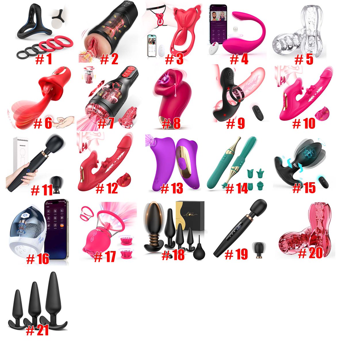 Updated list🥳
Available in US🇺🇸
100% FREE Sex toys，PP fee covered.
#sextoys #amazonproducts #amazonreviews #adulttoys #vibrators #masturbators #analplugs