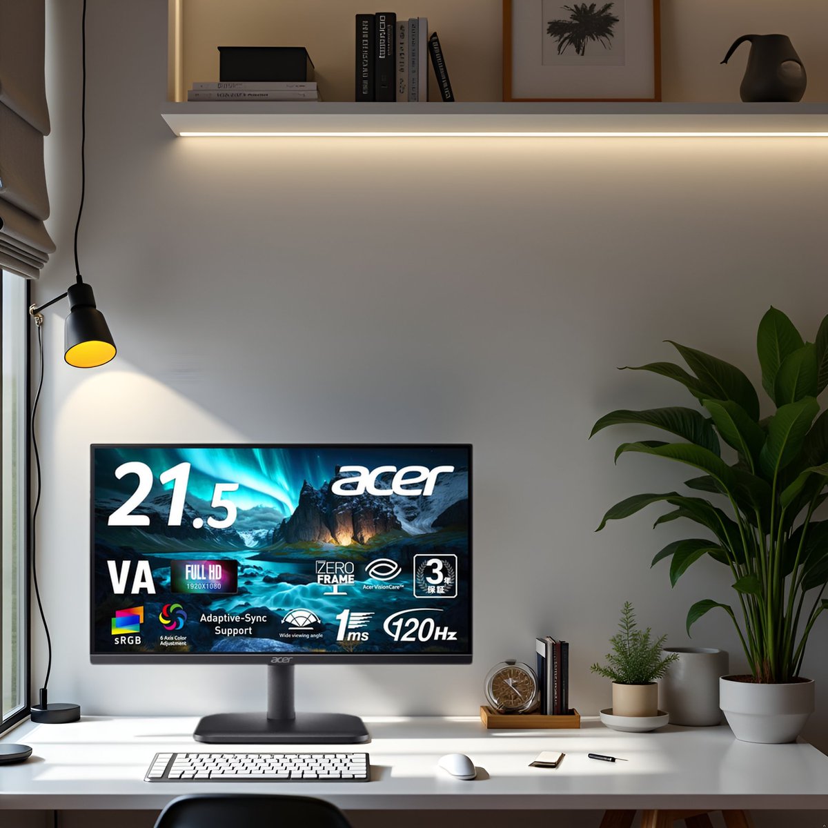 新製品のお知らせ／ 本日、21.5インチ 120Hz VAパネルを搭載モニター