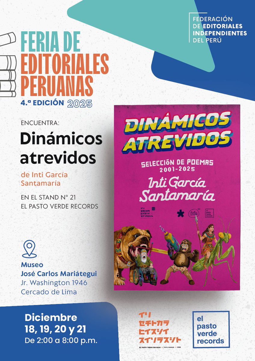 intigs's tweet image. Si andan por ahí, pasen al stand de El Pasto Verde Records. 🇵🇪