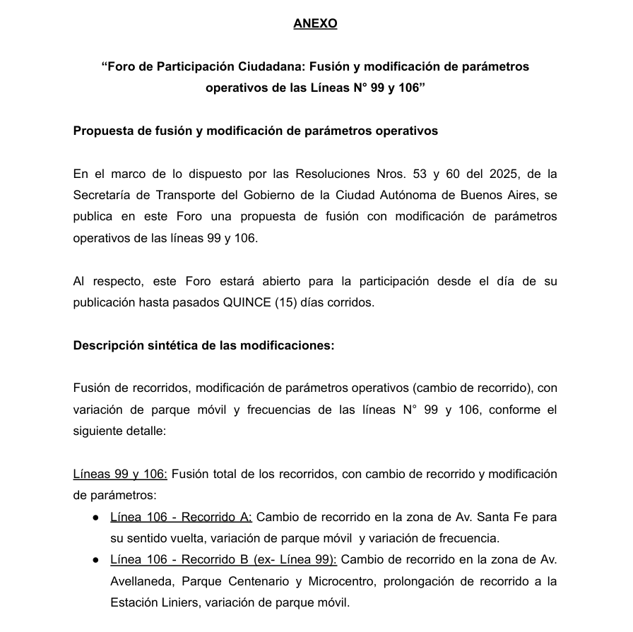 CiudadDeBondis's tweet photo. [FUE ADELANTO en #ResumenDeBondis]
LA 99 SERÁ RAMAL DE LA 106

Desde el 01/01/26, la #Linea99 se convertirá en el Ramal B de la #Linea106 

Recorridos:
🅰️Estacion Liniers - Estacion Retiro
🅱️Estacion Liniers - Terminal Madero (ex 99)

🚌Flota: Maximo 102 coches (hoy entre ambas el máximo es 111)

📍Mapa de recorridos:
https://t.co/0y0aKSE4J9