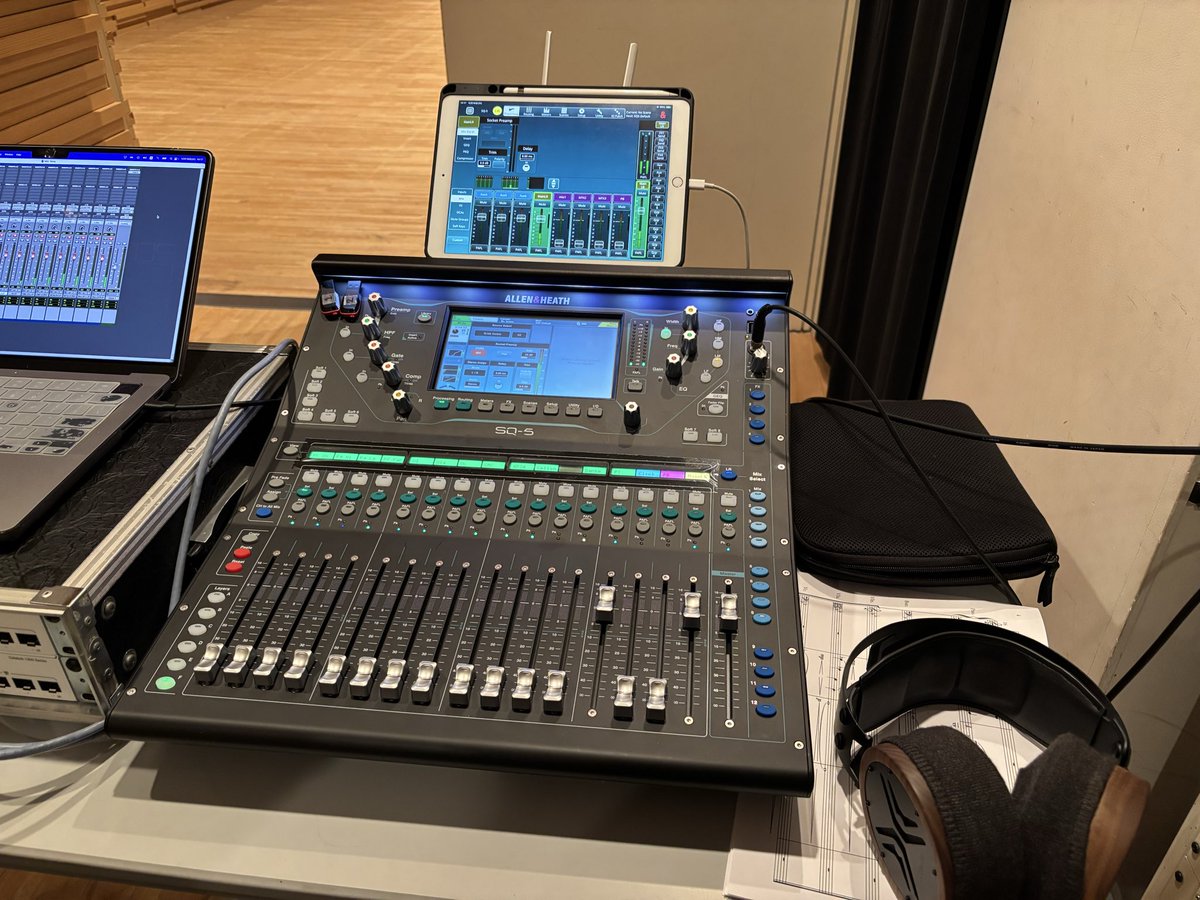 Allen & Heath SQ-5導入しました！ Dante(64ch)カード付き、ステージ