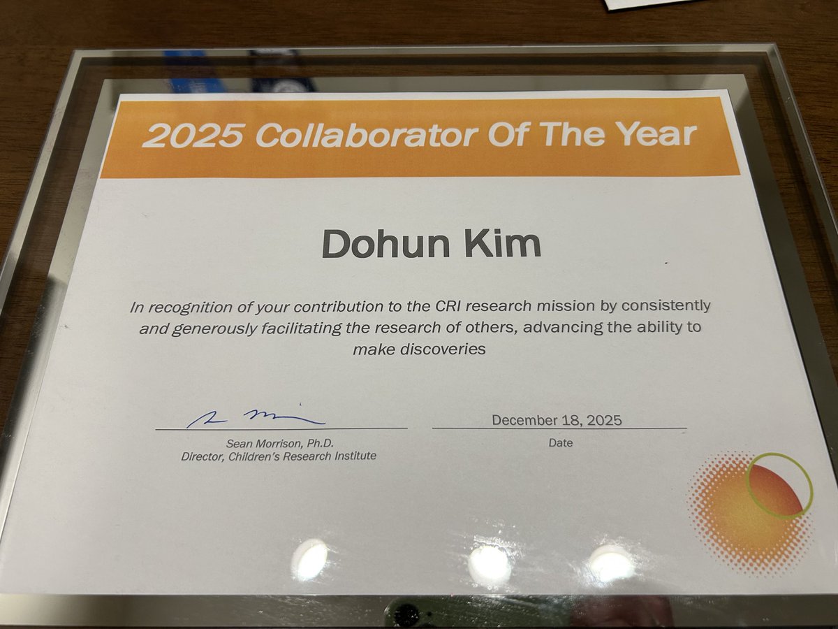 DohunKim96's tweet photo. I’m excited to receive this award! I believe that collaboration is essential for important discoveries, which makes this recognition even more meaningful to me. I’m especially grateful to my mentor @Gerta_Hoxhaj , who taught me the importance of this mindset☺️ https://t.co/pC8a4OOorc