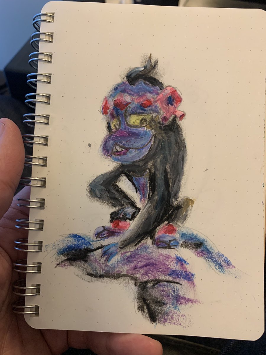 マシマシラ】 クレヨン画