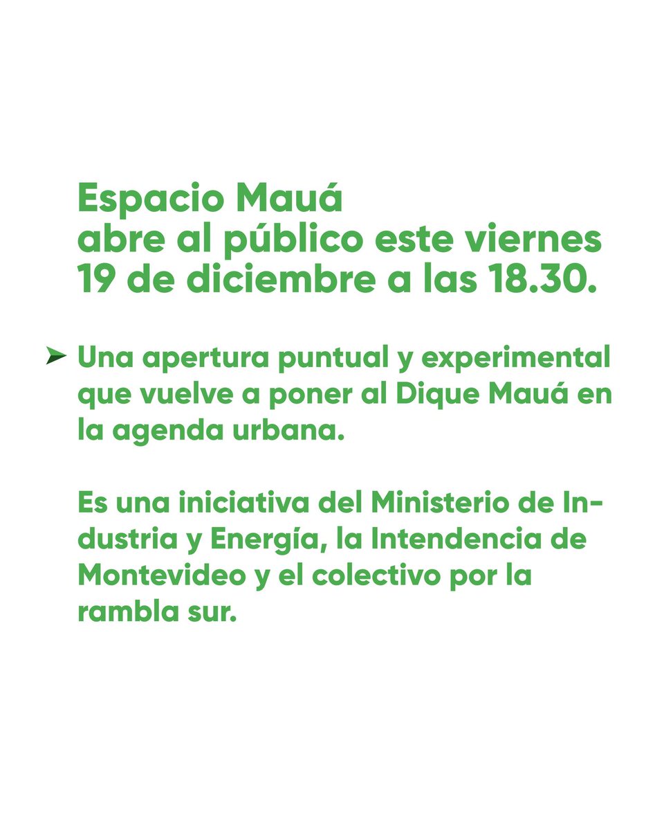 Tras varias décadas de cierre del predio de la antigua Compañía del Gas, el Dique vuelve a abrirse como Parque Mauá.
Memoria industrial, borde costero y espacio público en debate.
¿Qué te imaginás para este nuevo espacio de la ciudad? 👇