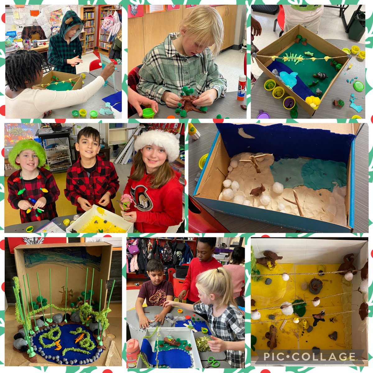 HFLearn's tweet photo. Grade 4 science Ss @StDominicOCSB collaborated creatively to build habitat dioramas, blending STEAM concepts for a hands-on learning experience! #ocsbSTEAM #ocsbScience @OttCatholicSB https://t.co/HAm0PLHxmw
