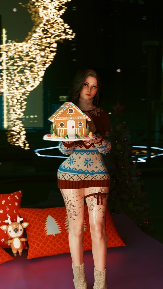 Enjoying the holidays early!🎄🎄🤶

#Cyberpunk2077
#Cyberpunk2077PhantomLiberty
#Cyberpunk2077PhotoMode
#PhantomLiberty #WIGVP #EdgerunnerSaturday
#PhotoMode #ThePhotoMode #VirtualPhotography #VPGamers #WorldofVP #FutureVPSupport
