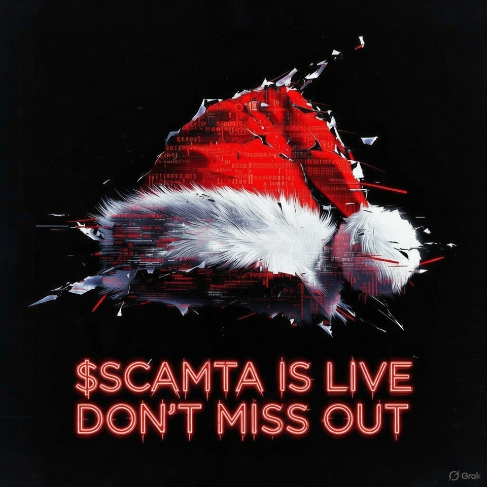 Diamond788760's tweet photo. Santa defenders in the comments? Show them the $SCAMTA chart. That's our argument.

CONTRACT ADDRESS: 8YxqivuEqDmJhjP7wqNoH9LtNkNd1xtADreaBNwopump
BUY LINK:
https://t.co/EYPEcInH9k
$SCAMTA #SantaIsAScam #Solana #memecoin https://t.co/EFhEPln3pO