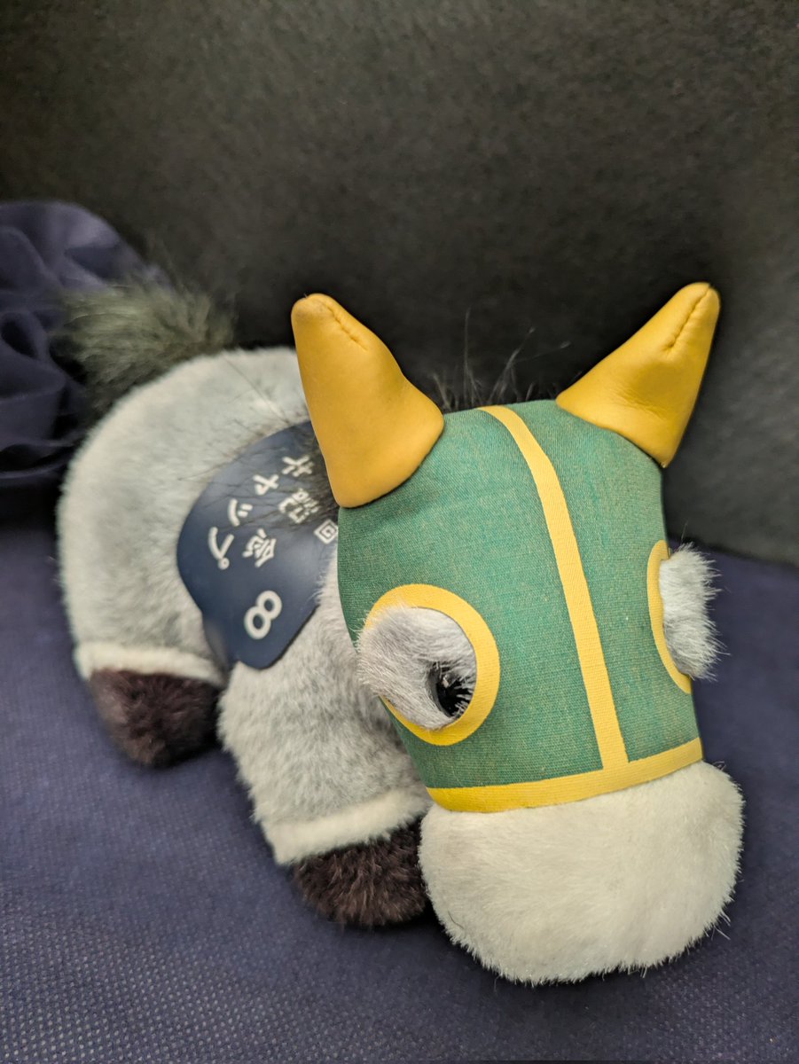 掃除してたらかなり前に、競馬場で買ったオグリキャップのぬいぐるみが