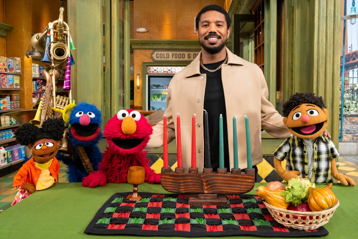 Happy Kwanzaa! Thank you to Mr. Michael B. Jordan for visiting everybody on Sesame Street. It was...