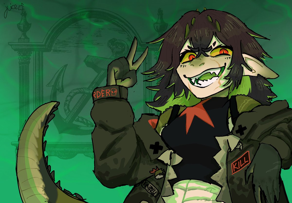 anyways I like the croc a lot #KaiCrocArt