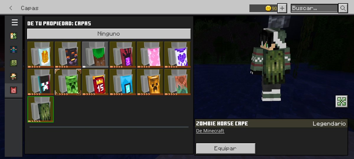 puppet909's tweet image. Ya me llegó mi capa de vómito 
Digo
De caballo zombie, por un momento pensé que no me iban a entregar está madre xD
Igual seguiré usando la de 15° aniversario pq es la que mejor queda con mi skin
Pero está quizás quede con alguna de halloween 
Tendré que ver