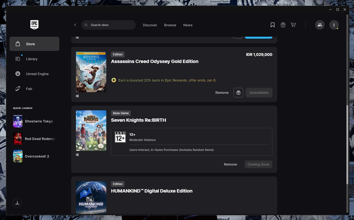 7K Re:BIRTH on epic games
#7krebirth