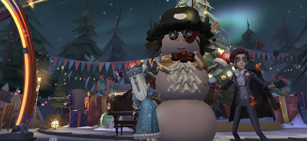 公共マップ可愛い雪だるまいっぱいいて感動した🥹🥹特に第五のキャラに