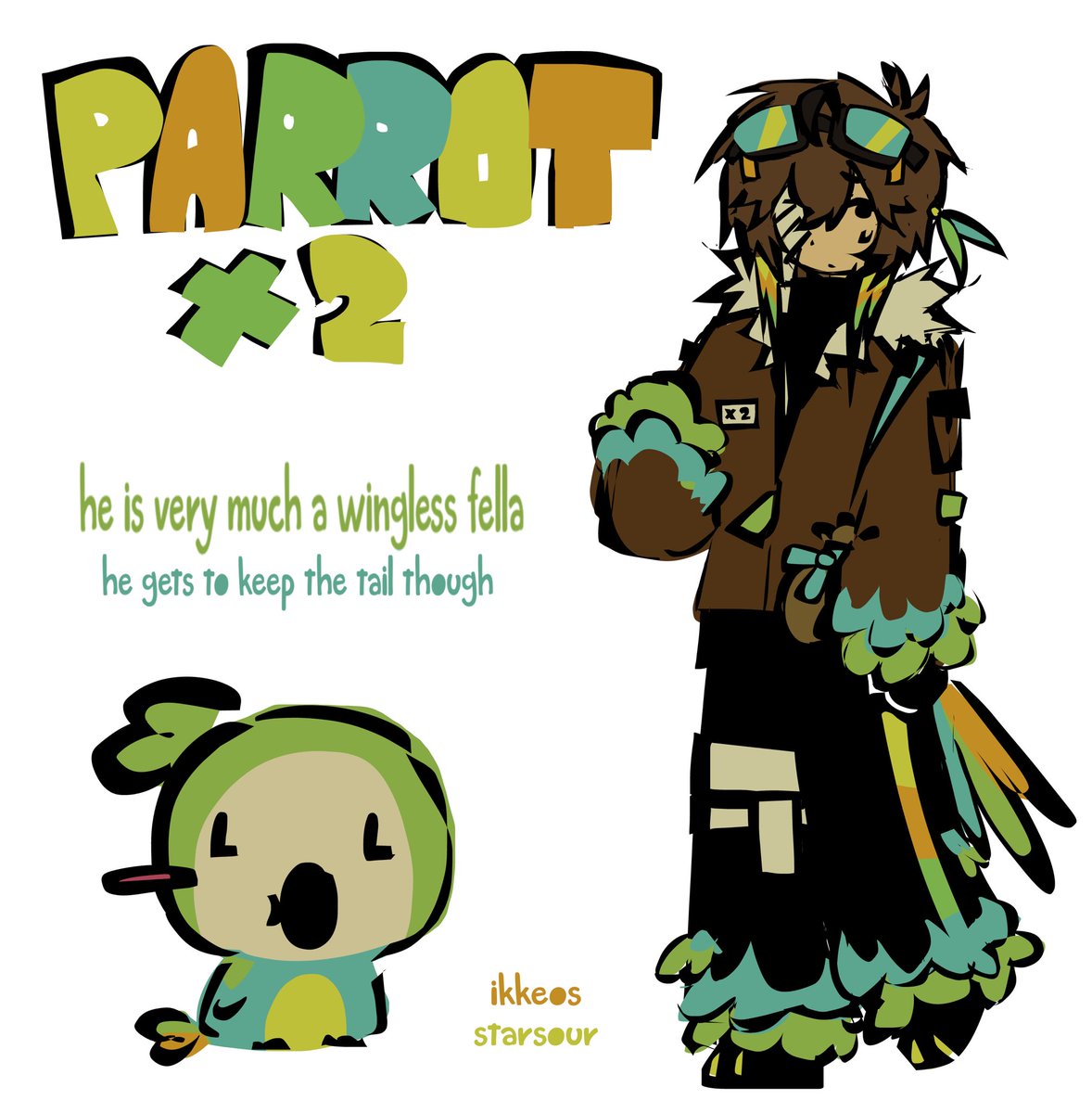 ikkeos's tweet photo. thursdays r hitting hard #parrotx2 #Parrotx2fanart https://t.co/w27tMoGGrF