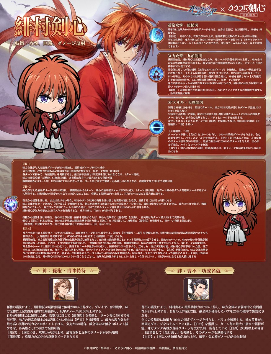 🔥緋村剣心（ひむら けんしん）ユニット解説🔥 不殺の信念を胸に逆刃刀