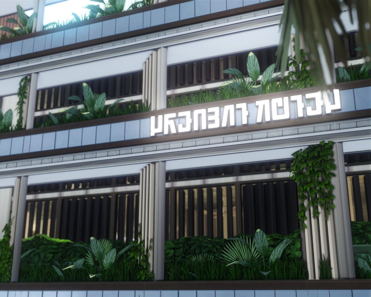 rivzai's tweet image. new office building that’ll probably never make it out my drafts 🌴📚
#TheSims4 #ShowUsYourBuilds