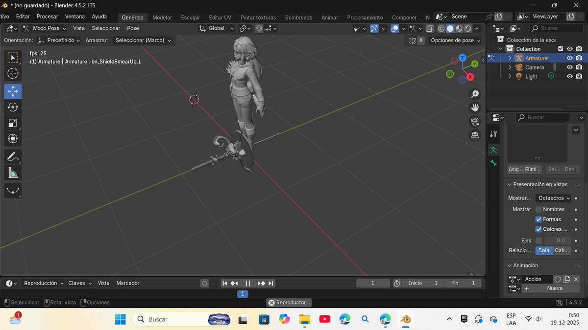 extraje un modelo de zelda unu