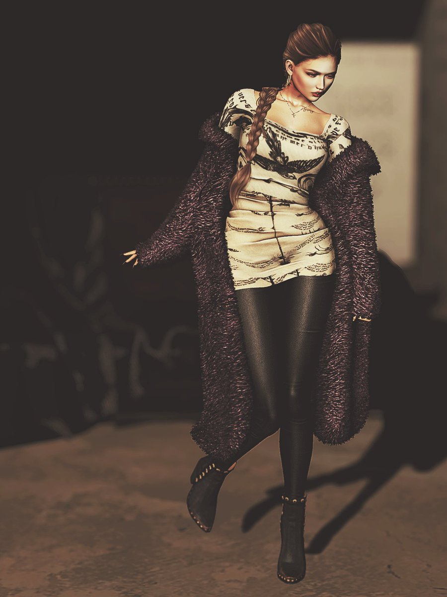 どうしてもこの色のコートが欲しかった！
Hair: DOUX - Pink Hairstyle
Coat: Kheops  /\ - ANOUSHKA  -  FUR COAT  - Purple
Dress: [HUNTT] - Janet Mini Dress - Tattoo
Jeans: RIOT / Basics BOM Jeans - Slate
Boots: {kokoia} :: Texas :: AnkleBoots ::
#SecondLife